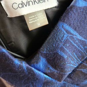 Blue floral elegant dress